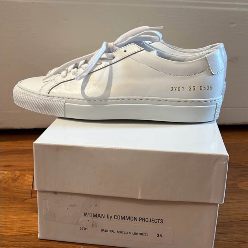 Common Projects White Low-Top Sneakers
